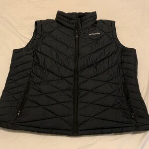 Columbia Omni-Heat Quilted Vest black EUC